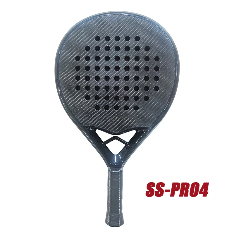 Индивидуальный дизайн раунд 3K Carbon Padel Racket с интеллектуальным мостом